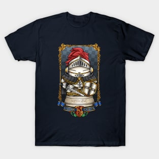 Medieval Chess Cat Knight T-Shirt